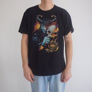 Harley-Davidson '14 Desperado Mcallen Texas Black Cotton Short Sleeve Shirt XL